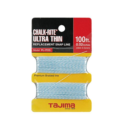 Tajima Replacement Ultra Thin Braided Chalk Line-  0.5mm x 100ft