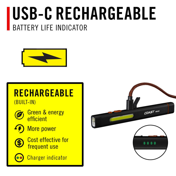 Coast PM50R Rechargeable Dual Beam Work Light