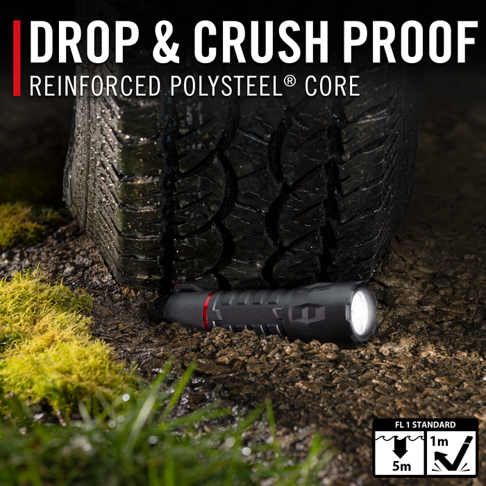 Coast Polysteel 500R Rechargeable Fixed Focus Flashlight