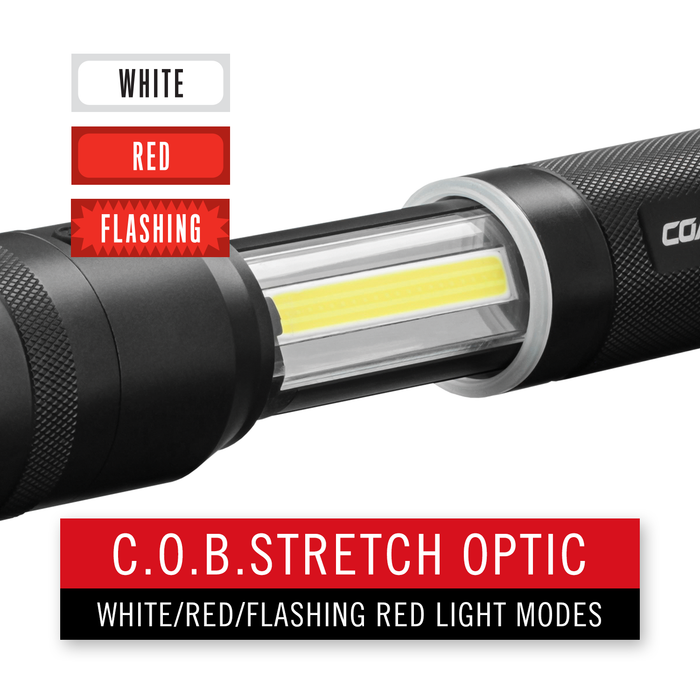 Coast PX250 Dual Color Pure Beam Focusing COB LED Flashlight