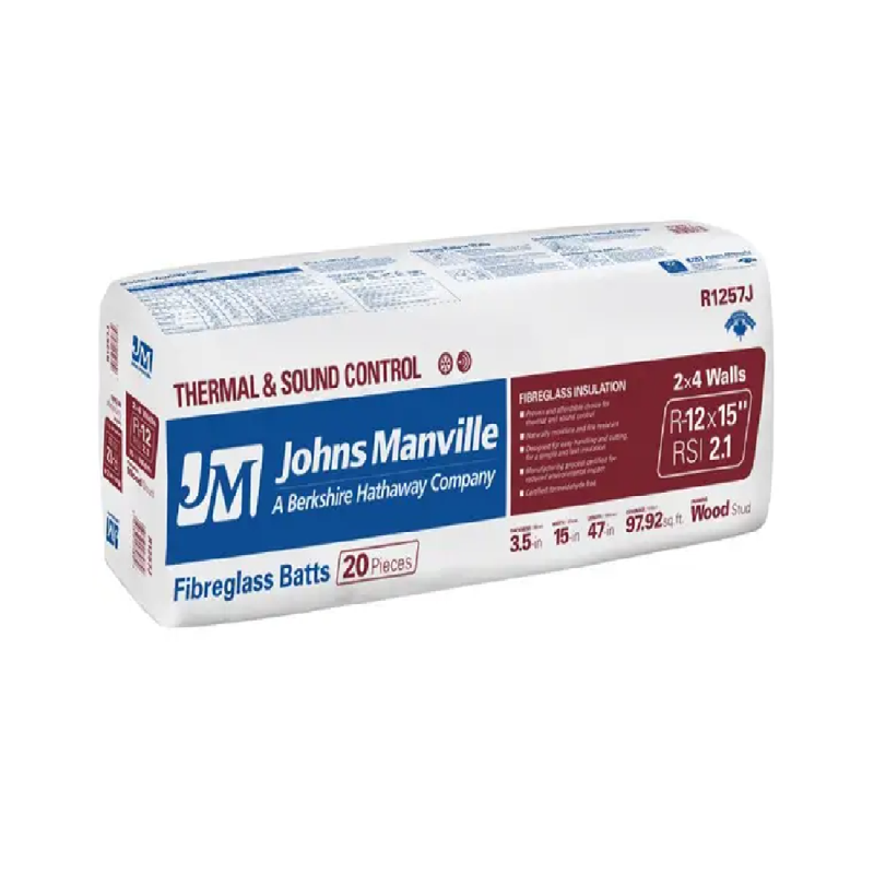 Johns Manville Fibreglass R12 Insulation Batts - 3.5
