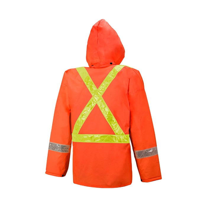 Wasip 401 Orange Tornado Traffic Rain Suit