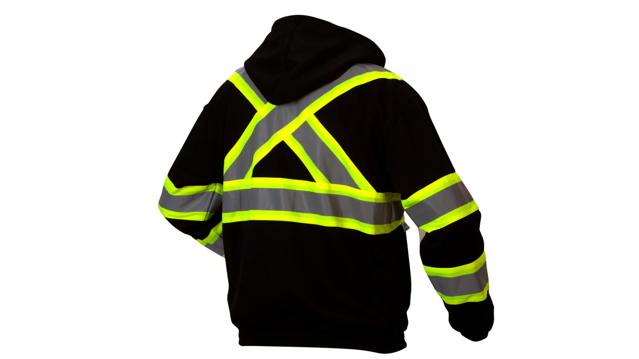 Pyramex RCSZH33 Series Balck Hi-Viz Zip-Up Sweater