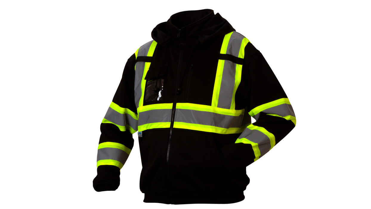 Pyramex RCSZH33 Series Balck Hi-Viz Zip-Up Sweater