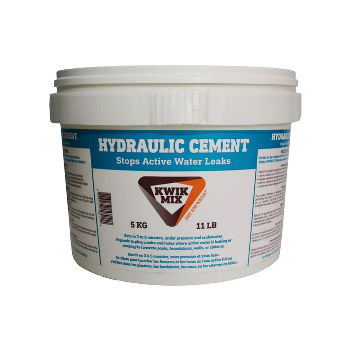 Kwik Mix Plug & Stop Hydraulic Cement - 5kg Pail