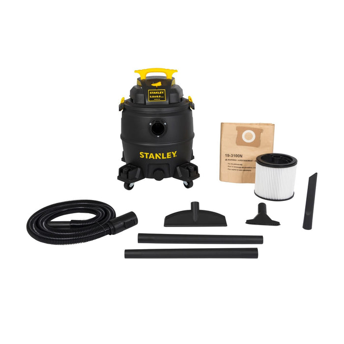 Stanley 8 Gallon Poly Vacuum 5HP