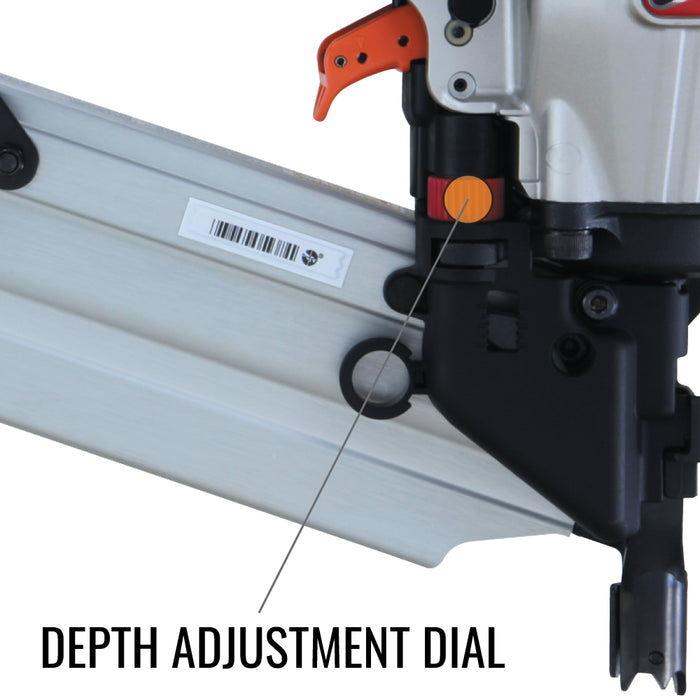 MAX SN890CH3/34 34° Pneumatic Framing Offset/Clipped Head Stick Nailer