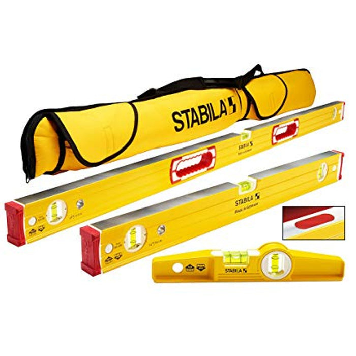 Stabila 3-Piece Type 96M Magnetic Level Kit