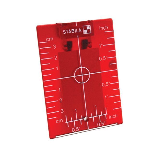 Stabila Red Laser Target w/ Magnetic Target Plate