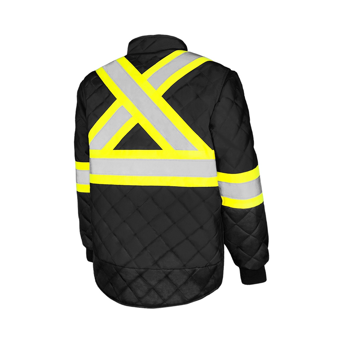 Wasip TJ1 Hi-Vis Quilted Freezer Jacket w/ 4" Reflective Tape