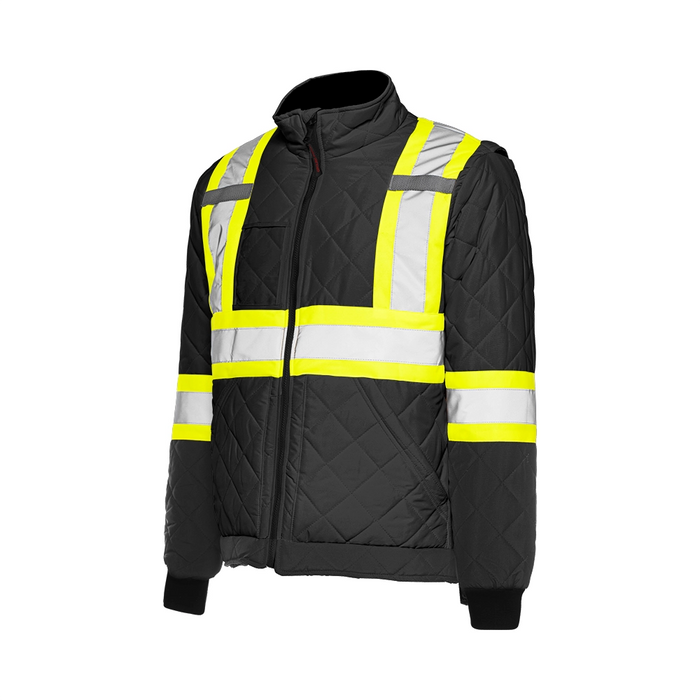 Wasip TJ1 Hi-Vis Quilted Freezer Jacket w/ 4" Reflective Tape