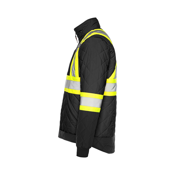 Wasip TJ1 Hi-Vis Quilted Freezer Jacket w/ 4" Reflective Tape