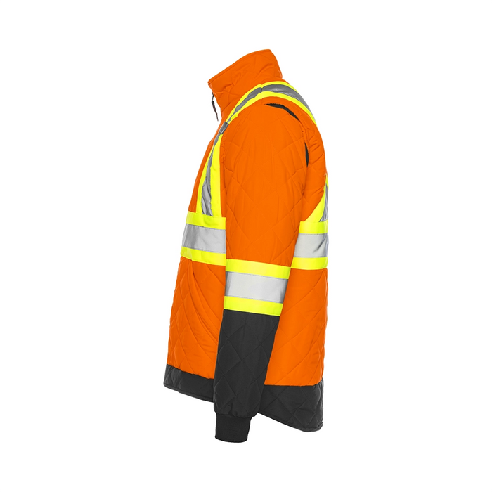 Wasip TJ1 Hi-Vis Quilted Freezer Jacket w/ 4" Reflective Tape