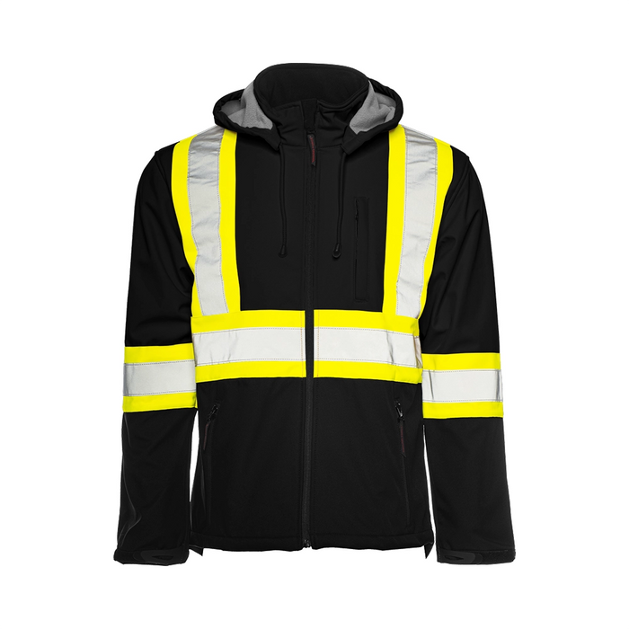 Wasip TJ2 Soft Shell Jacket w/ Detachable Hood & 4" Reflective Tape