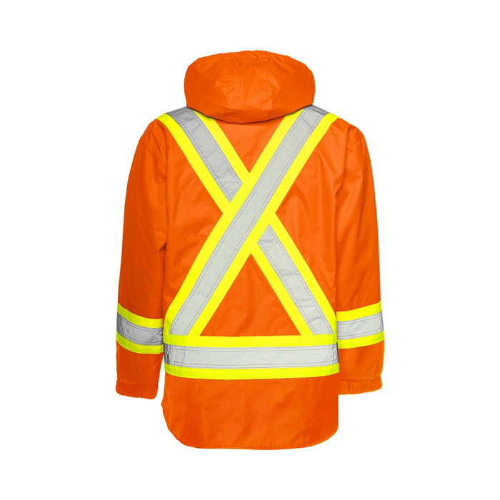 Wasip TP6 6-In-1 Winter Traffic Parka w/ 4" Reflective Tape