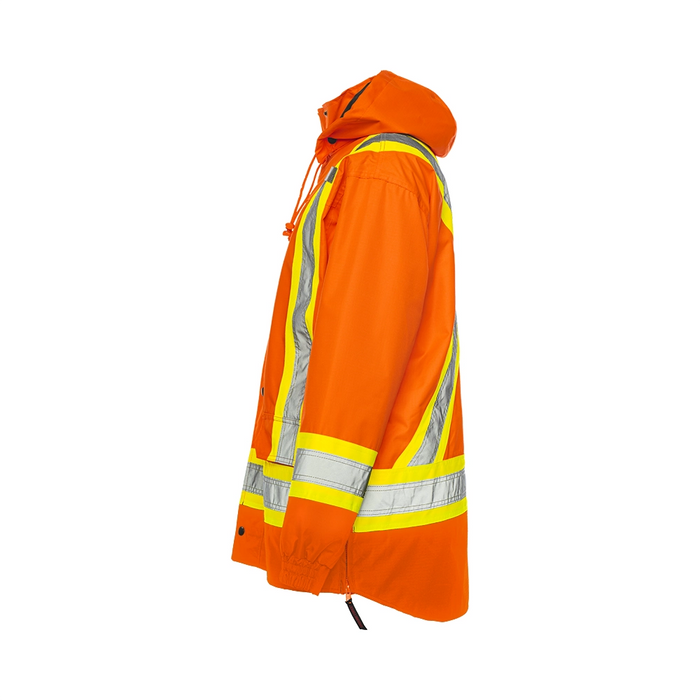 Wasip TP6 6-In-1 Winter Traffic Parka w/ 4" Reflective Tape