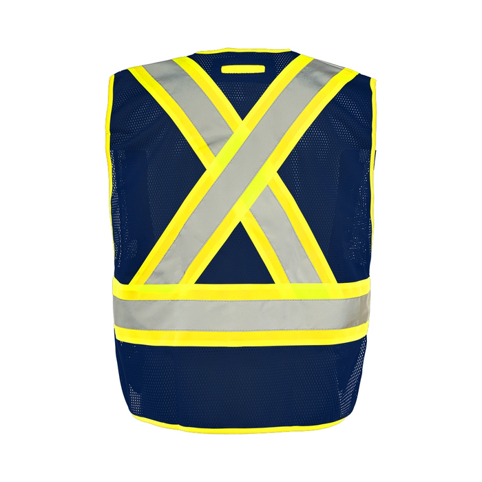 Wasip TV1 Universal 5 Pt. Tearaway Mesh Traffic Vest