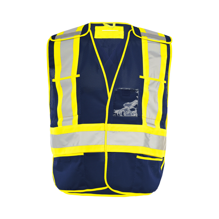 Wasip TV1 Universal 5 Pt. Tearaway Mesh Traffic Vest