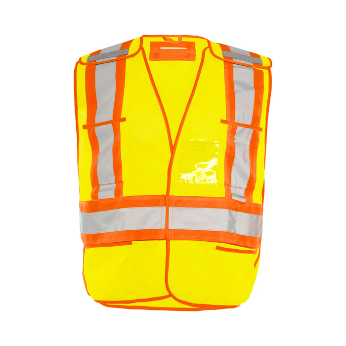 Wasip TV1 Universal 5 Pt. Tearaway Mesh Traffic Vest