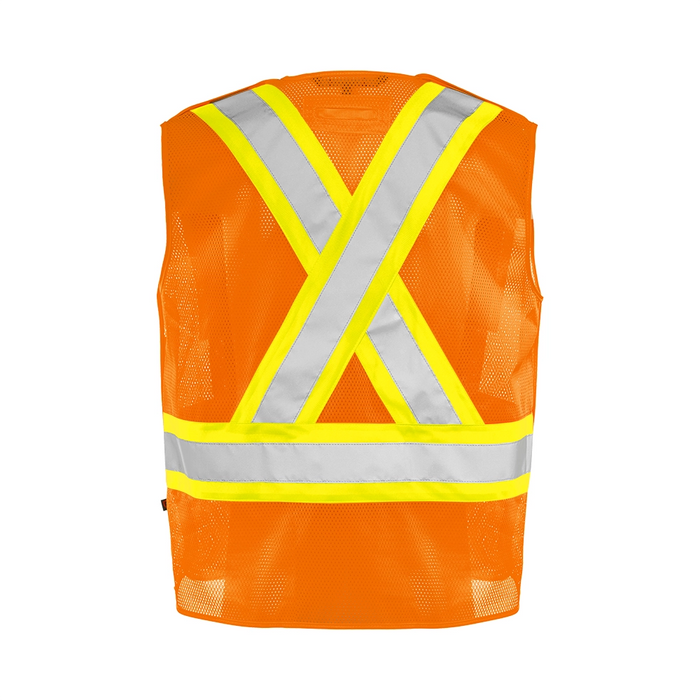 Wasip TV3 5 Pt. Tearaway Mesh Traffic Vest