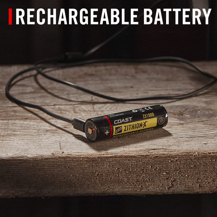 Coast TX11R Rechargeable Long Range Focus Flashlight