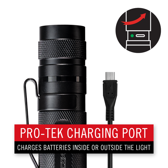 Coast TX17R Rechargeable Pure Beam Focusing Flashlight