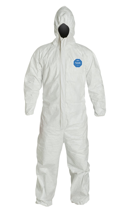 DuPont Tyvek 400 Coveralls w/ Elastic Hood-Wrist-Ankle