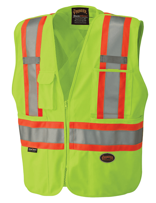 Pioneer Mesh Back Tear-Away Hi-Vis Safety Vest