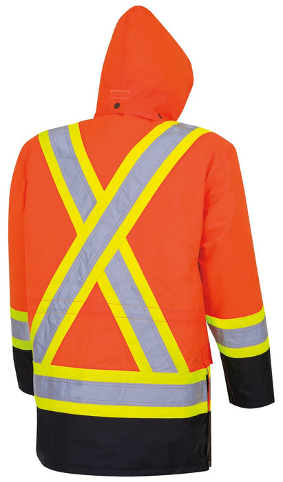 Pioneer Hi-Vis 7-In-1 Waterproof Parka w/ Detachable Hood