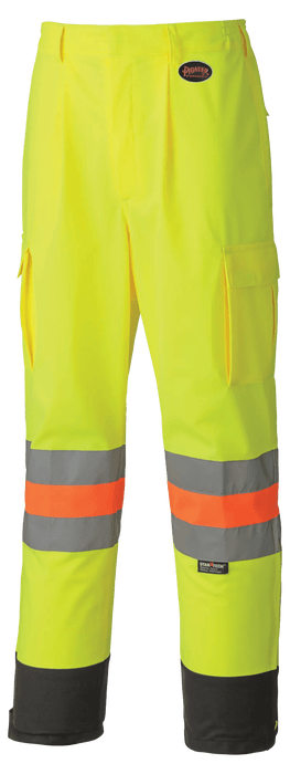 Pioneer Hi-Viz Yellow MTQ Approved Tricot Polyester Breathable Traffic Safety Pants