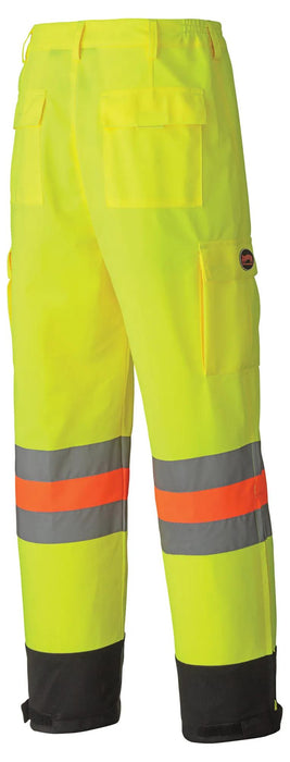 Pioneer Hi-Viz Yellow MTQ Approved Tricot Polyester Breathable Traffic Safety Pants