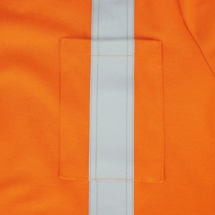 Pioneer Flame Resistant Long Sleeved Safety Shirt - Hi-Viz Orange Cotton