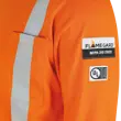 Pioneer Flame Resistant Long Sleeved Safety Shirt - Hi-Viz Orange Cotton