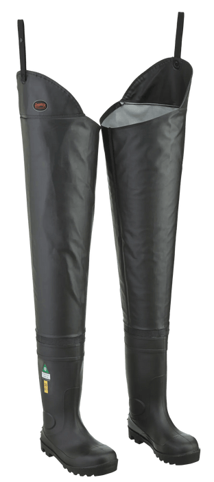 Pioneer Black Steel Toe/Plate Hip Wader