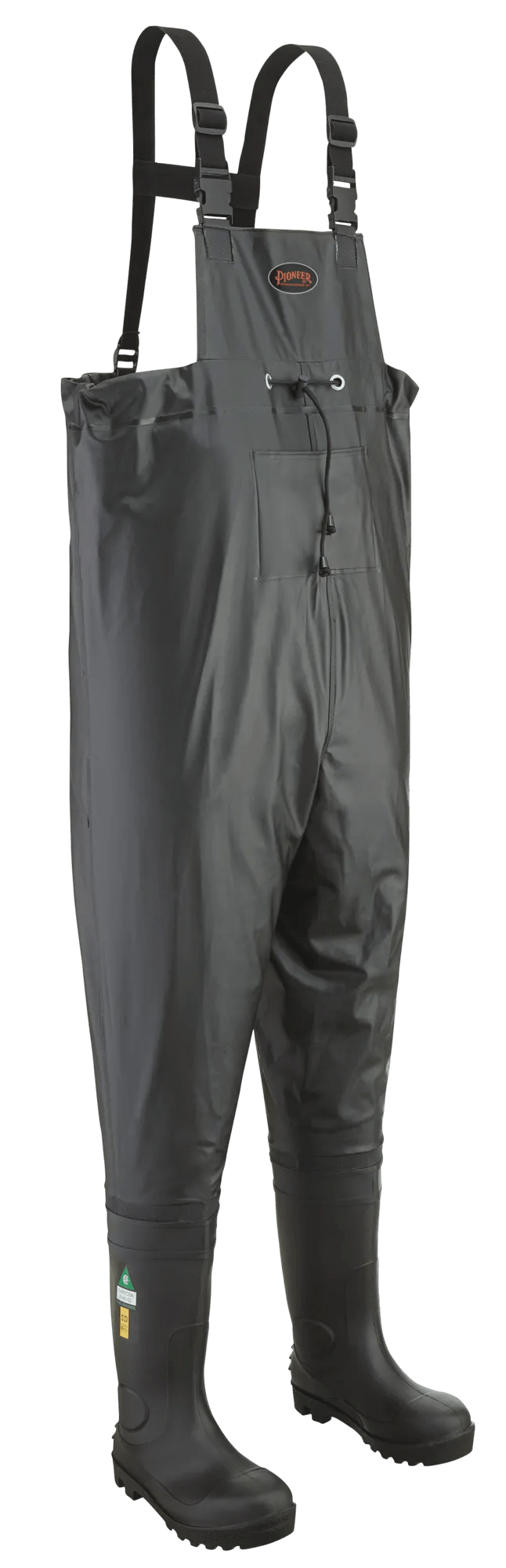Pioneer Black Steel Toe/Plate Chest Wader — Interline Wholesale Hardware