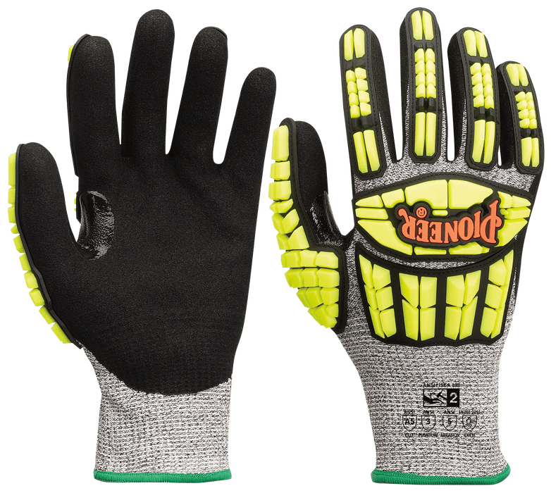 Pioneer Level A5 Cut & Impact-Resistant Gloves w/ TPR