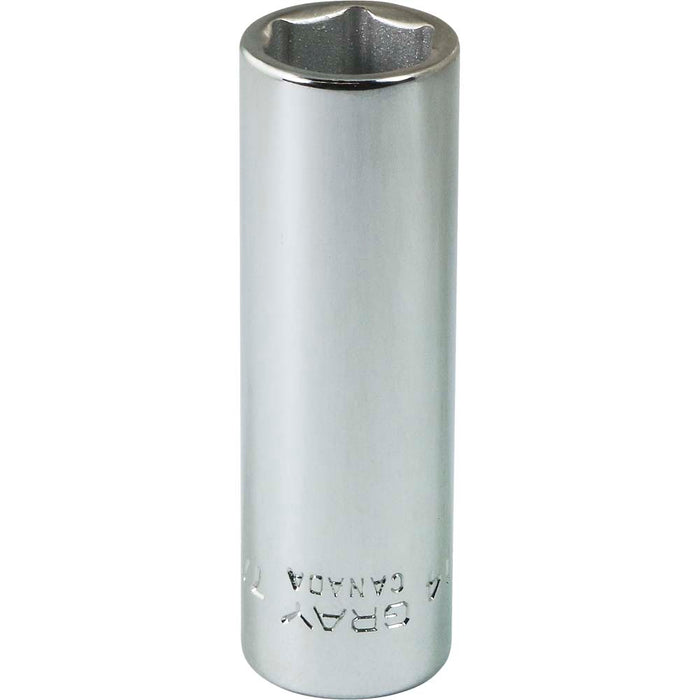 Gray Tools 1/4" Drive, 6 Point Deep Length SAE Sockets