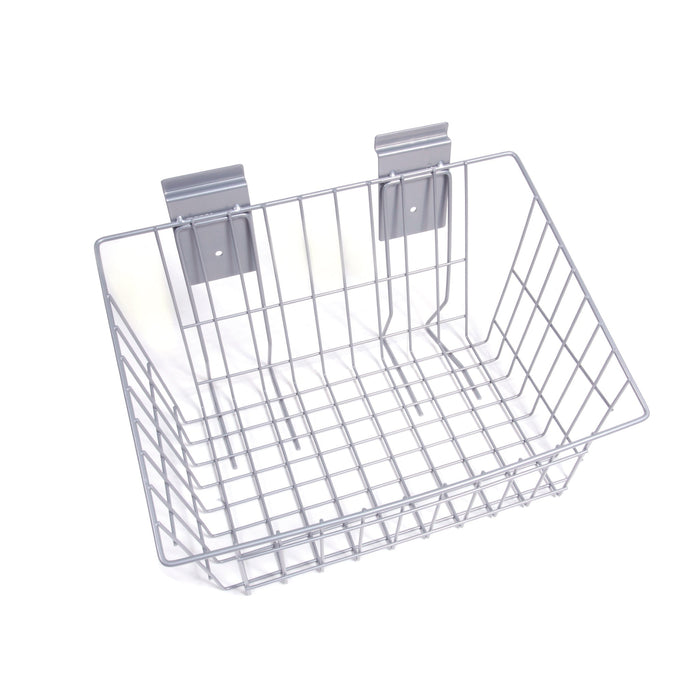 Crownwall Medium Wire Basket Slatwall Accessory - 15" x 11" x 8"