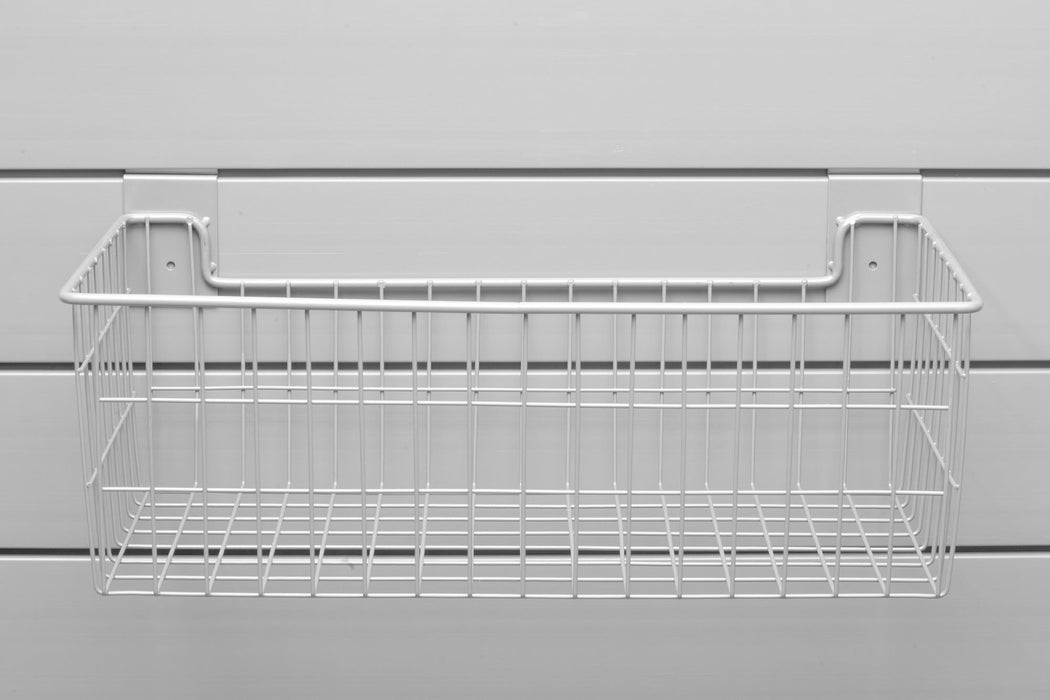 Crownwall Large Wire Basket Slatwall Accessory - 24" x 12" x 8"