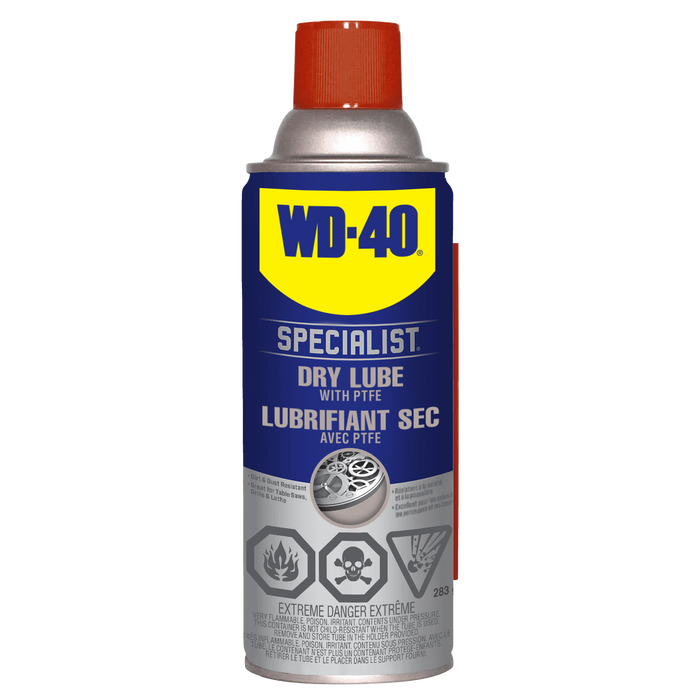 WD-40 Dry Lubricant PTFE Spray - 283g