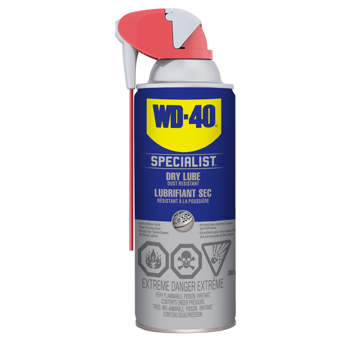 WD-40 Specialist Dirt & Dust Resistant Dry Lubricant Spray w/ Smart Straw