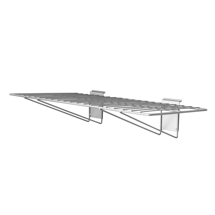 Crownwall Wire Shelf With Bracket Slatwall Accessory - 24" x 12"