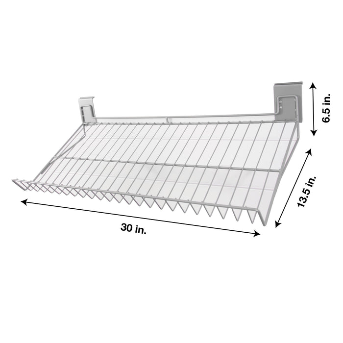 Crownwall Shoe Rack Slatwall Accessory - 30" x 13.5"