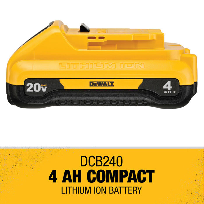 Dewalt 20V MAX Compact Li-ion Battery - 4.0Ah