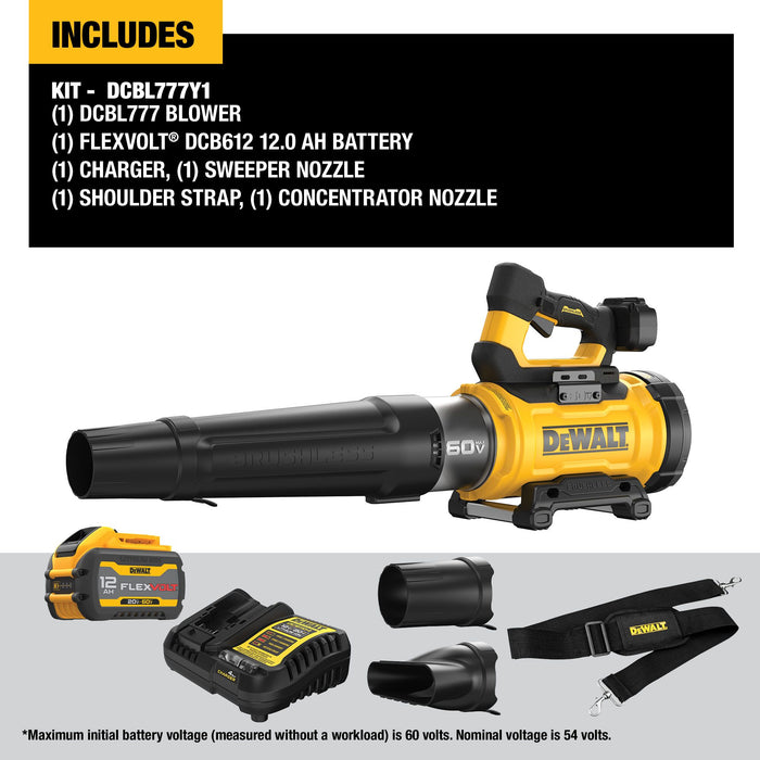 DeWalt 60V MAX Brushless Handheld Axial Blower Kit