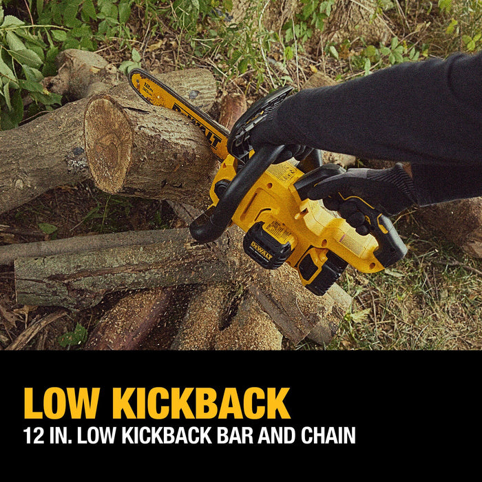 DeWalt 20V MAX 12" Li-ion Brushless Chainsaw Kit