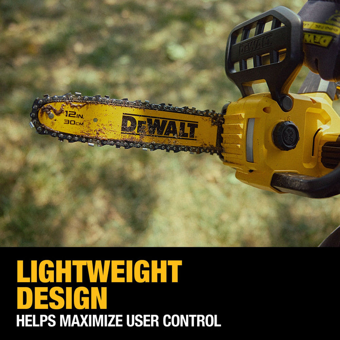 DeWalt 20V MAX 12" Li-ion Brushless Chainsaw Kit
