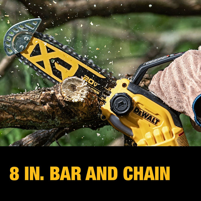 DeWalt 20V MAX XR® 8" Brushless Pruning Chainsaw Kit w/ 3Ah Battery