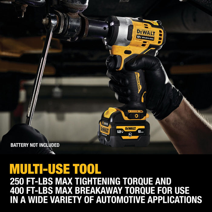 DeWalt 12V MAX XTREME Brushless Cordless 1/2" Impact Wrench - Tool Only