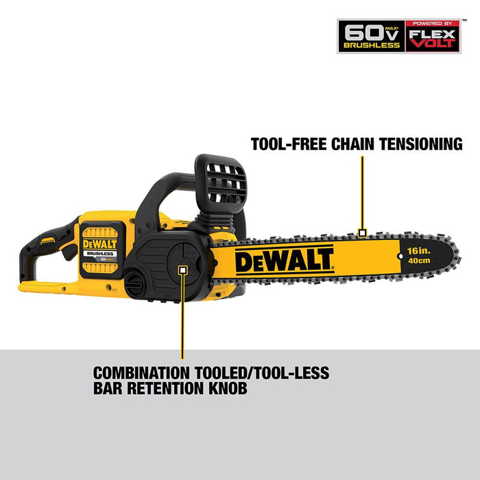 DeWalt FLEXVOLT™ 60V MAX CHAINSAW and Blower Combo Kit